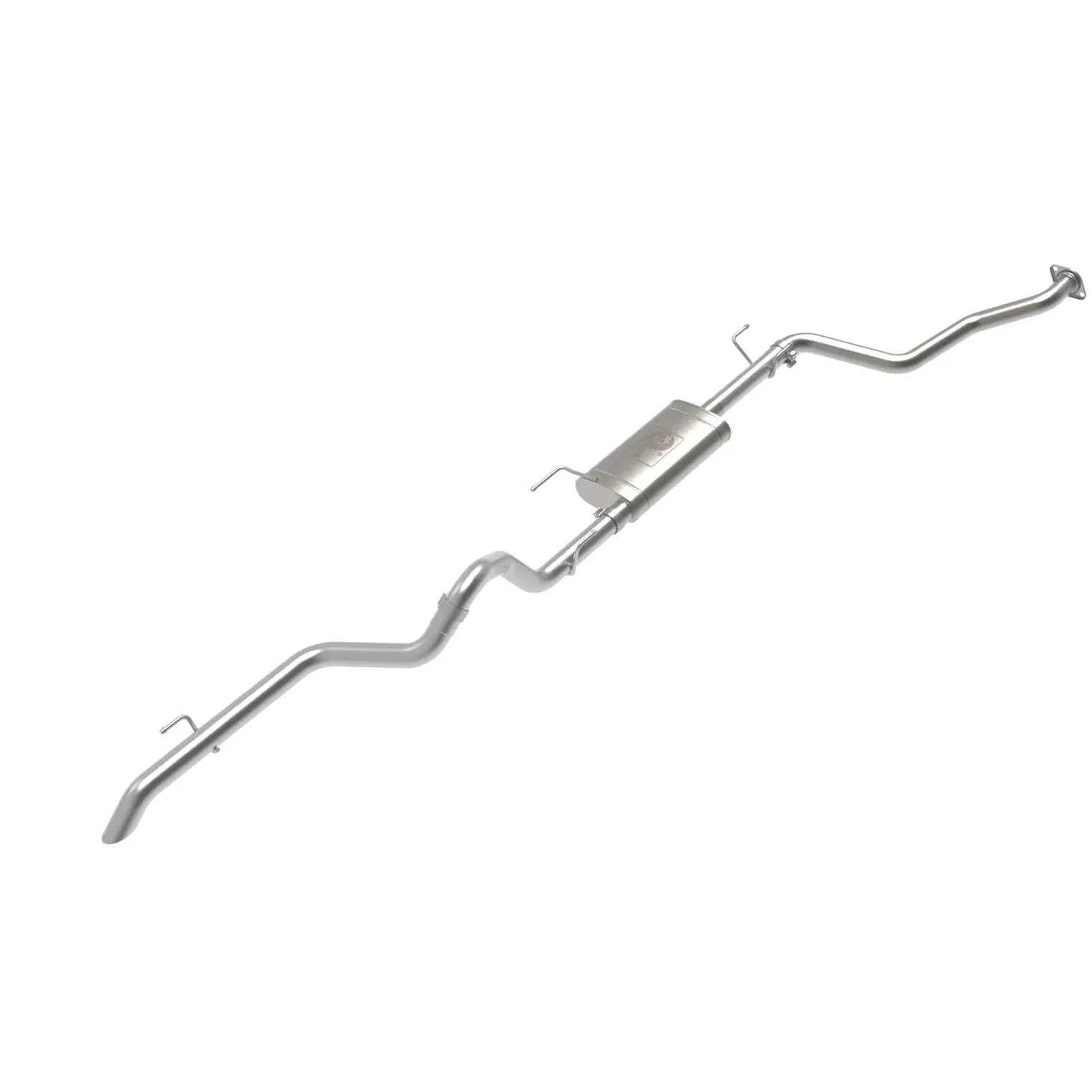 aFe MACH Force-Xp 2-1/2in 409 Stainless Steel Mid-Pipe w/Resonator Delete 18+ Jeep Wrangler JL 3.6L