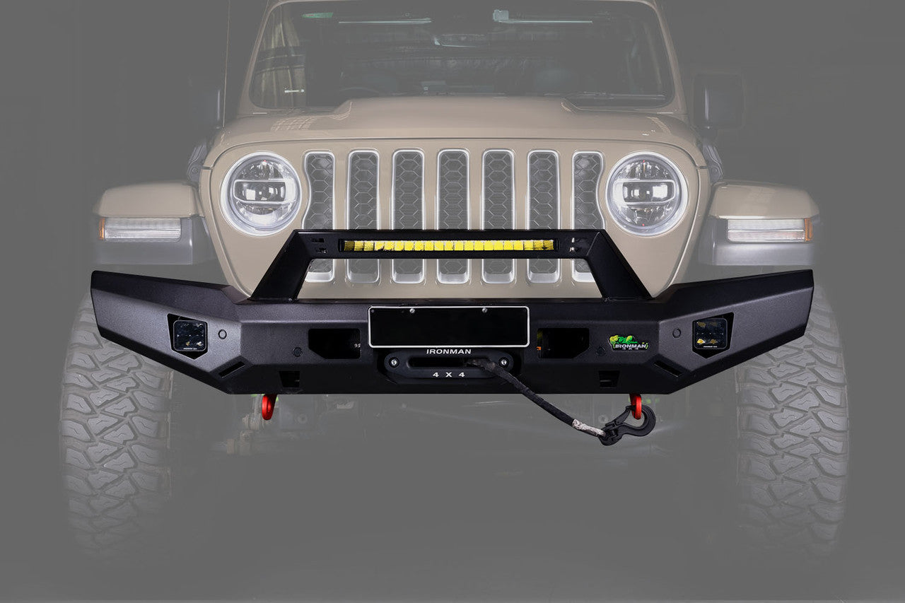 IRONMAN 4x4 Raid Full Length Front Bumper (2020+ Jeep Gladiator)