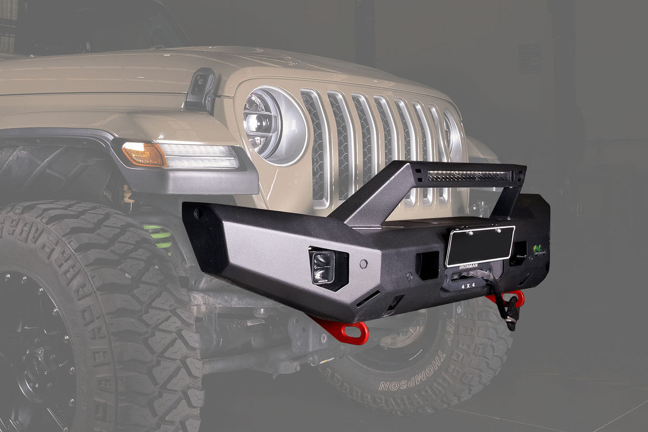 IRONMAN 4x4 Raid Full Length Front Bumper (2020+ Jeep Gladiator)
