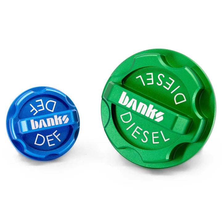 Banks Power Revolver Billet Diesel & DEF Caps (2019-2023 Ram 3.0 Diesel/2019-2024 Ram HD 6.7 Diesel)